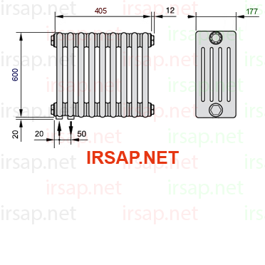 Радиатор IRSAP Tesi 50600/9 T18 CL 01